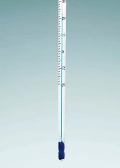 305Mm White Back Green Spirit Lab Thermometer -10/110C X 1.0C Total Immersion Named Eco-Therm By Brannan Made In Uk (Each)