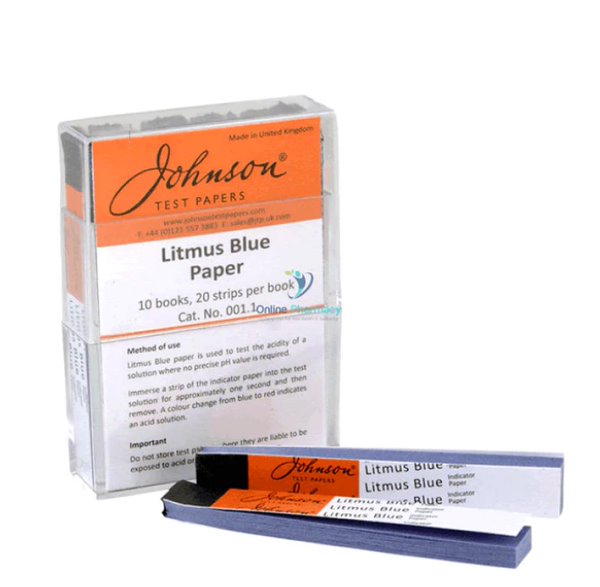 Litmus Paper, Blue (Acid Test), 4.3-8.1, Book(20 leaves) (Scichem) (Pack 10)