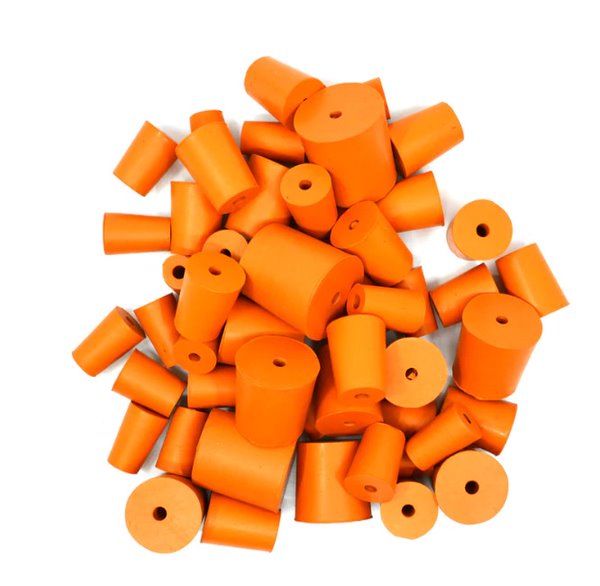 Rubber Stopper 1 Hole (Mixed Bag of  50)