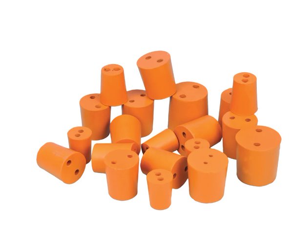 Rubber Stopper 2 Hole (Mixed Bag of 50)