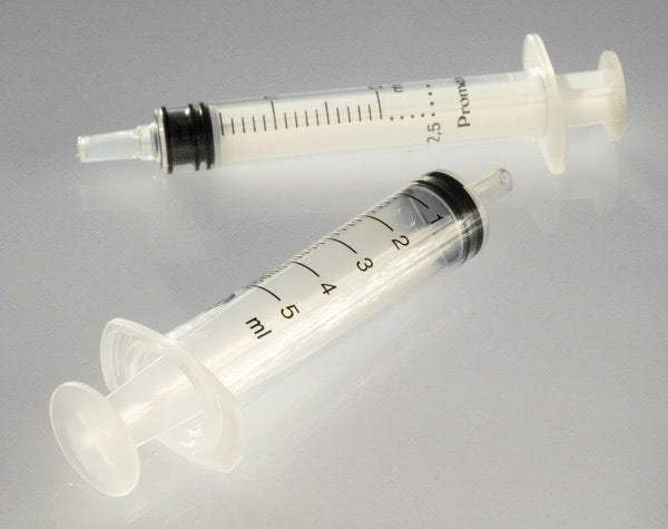 Syringe Disposable Plastic, 5ml x 1ml (Pk10)