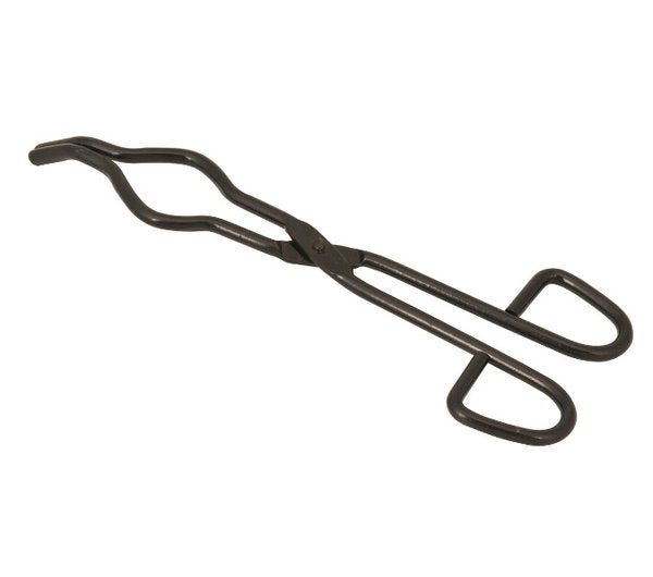 Tongs, Crucible, Blackend Steel, Bowed – 200mm (Pack of 10)