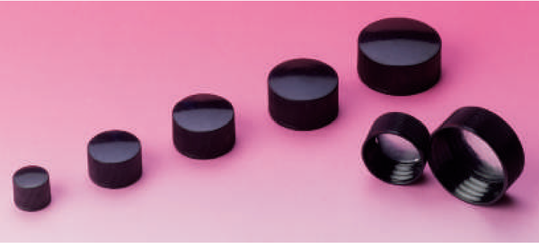 Screw Caps, Black for Squat Form Vials 7.0ml &amp; Tall Form Vials 14.0ml &amp; 21.25ml for VTT12302446 &amp; VTT12302454 (Pack of 100)