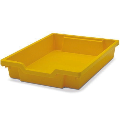 Shallow F1 Tray Sunshine Yellow 427x312x75mm  (Each)