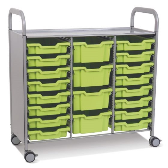 Callero Plus Treble Trolley with Shallow and Deep Trays (Each)