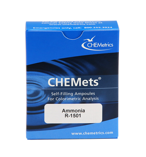 Chemetrics Ammonia Chemets R1501, pk(30)