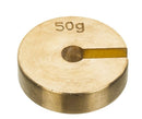 Weight, Slotted, Brass, 50g  (Each)