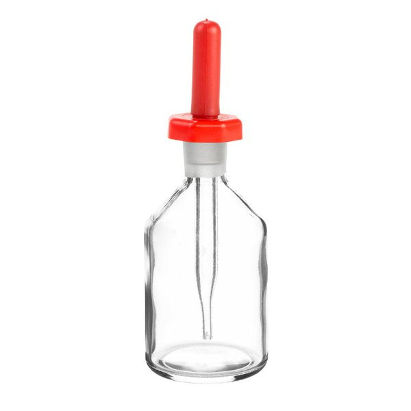 Bottles, Dropping, Clear Glass, PolyStop with glass dropper, 30ml (Pack of 6 )