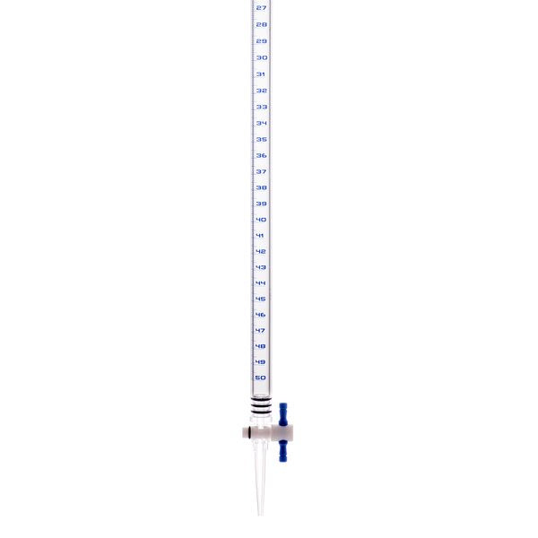 Burette, Acrylic, PTFE Stopcock, 50ml x 0.1ml (Each)