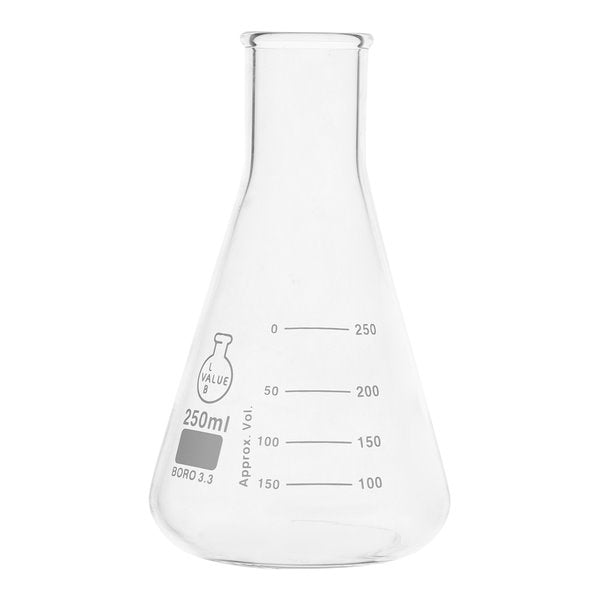 LabValue Conical Flask with Narrow Neck, 100 ml (Pack of 12)