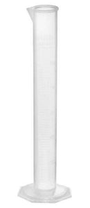 Cylinder Measuring Graduated-Hexagonal, cap. 50ml, Polypropylene (Pack of 10)