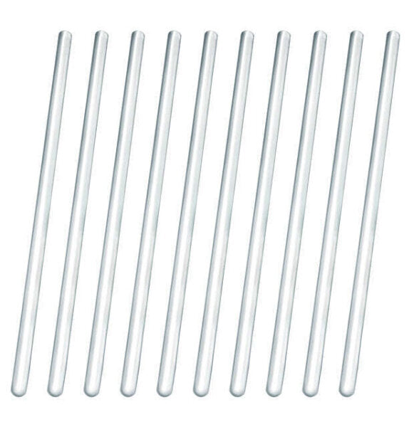 Stirring Rods, Glass, Borosilicate , 6mm dia, 200mm Long (Pack 10)