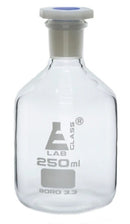 Clear Glass Reagent Bottle with Plastic Stopper - 250mL x 6pcs
