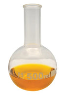Borosilicate Glass Round Bottom Flask Narrow Neck - 500mL x 6pcs
