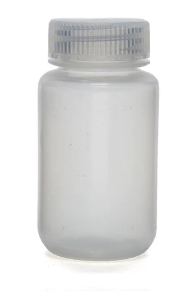 Polypropylene Reagent Bottle Wide Neck with Screw Cap - 125mL x 10pcs