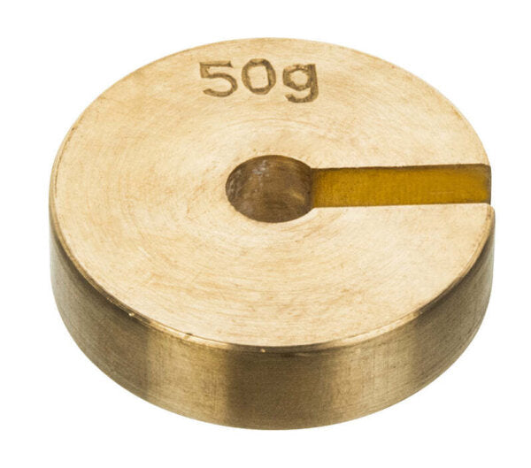 Brass Slotted Weight - 50g x 10pcs
