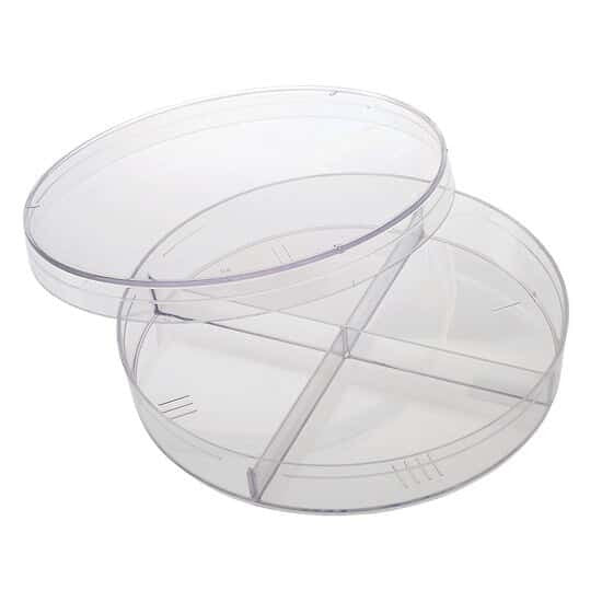 Sterile 4 Compartment Petri Dish - 90mm x 25pcs