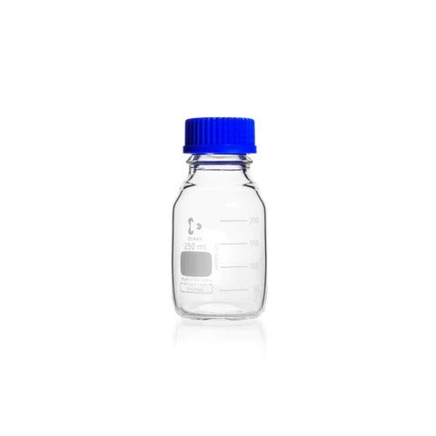 Simax Glass Reagent Bottle Wide Mouth with Screw Cap GL45 - 500mL x 10pcs