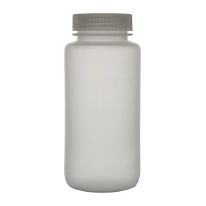 Polypropylene Bottles Wide Mouth with Screw Cap - 250mL x 12pcs