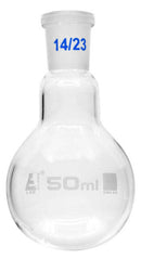 Round Bottom Flask 14/23 Jointed Glass - 50mL x 12pcs
