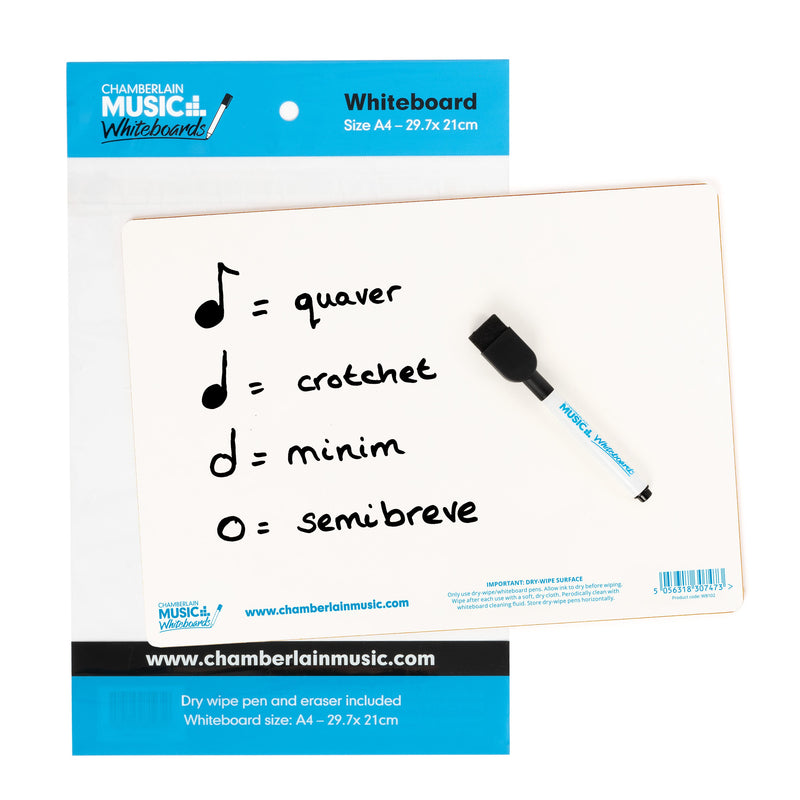 A4 mini dry-wipe whiteboard - 12 pack