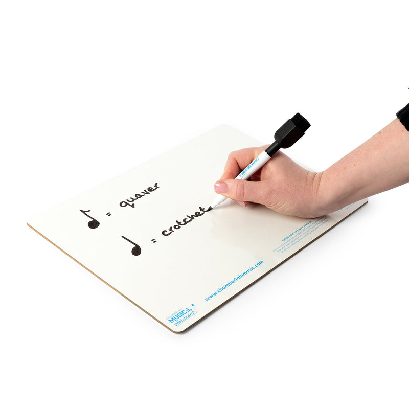 Fine tip dry-wipe whiteboard pen with eraser cap - 5 pack