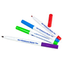 Set Of 4 Dry Wipe Colour Pens For White Boards