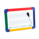 Magnetic A4 mini dry-wipe whiteboard with 2 printed staves - 10 pack