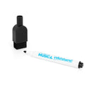 Fine tip dry-wipe whiteboard pen with eraser cap - 5 pack