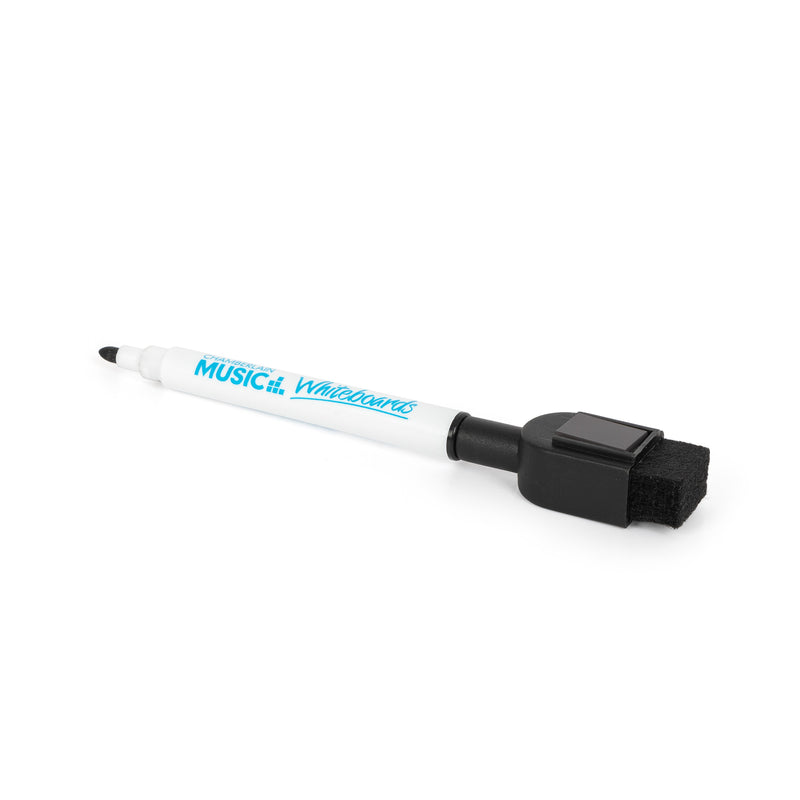 Fine tip dry-wipe pen with magnetic eraser cap - 5 pack