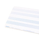 A4 Music Whiteboard With 4 Pre-Printed Staves