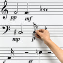 Set Of 4 Sheets Of Magnetic Music Symbols