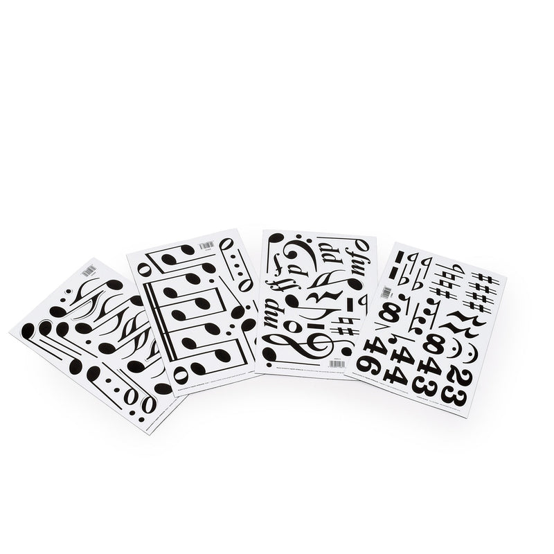 Set Of 4 Sheets Of Magnetic Music Symbols
