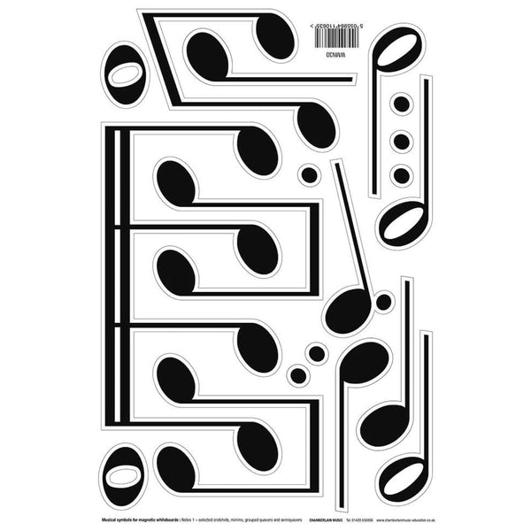 Magnetic Music Symbols 3 - More Notes And Dots