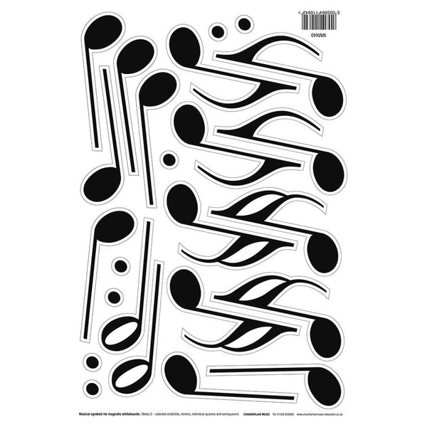 Magnetic Music Symbols 4 - Notes And Dots