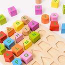 Wooden Alphabet in Tray