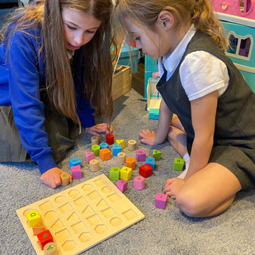 Wooden Alphabet in Tray