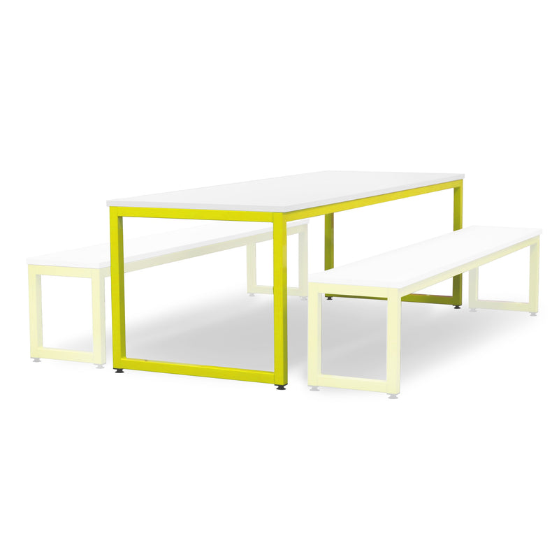 Monarch dining table with white top - Yellow / A1
