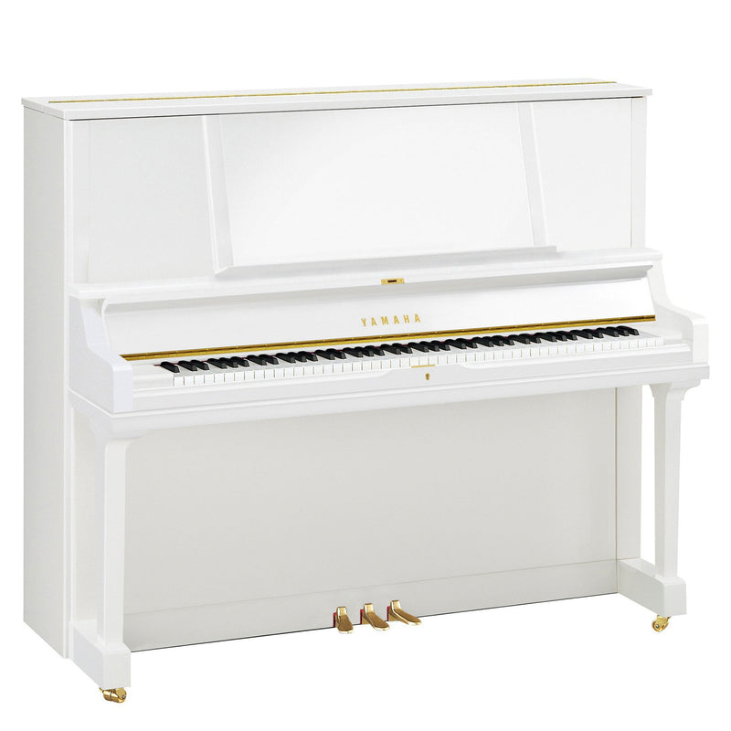 Yamaha YUS5 upright piano - Polished White