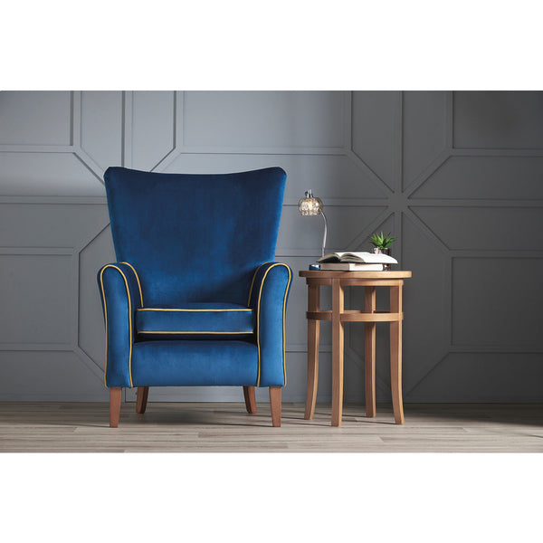 HIGH BACK CHAIR, Indigo