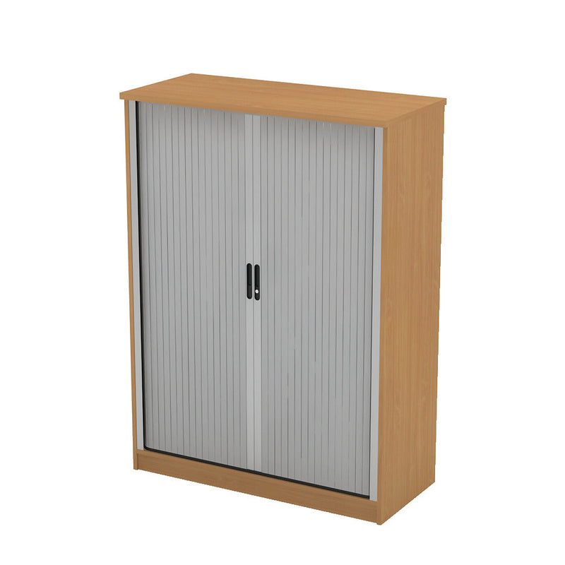 SIRIUS, TAMBOUR DOOR CUPBOARD, 1657mm height, Stone Oak