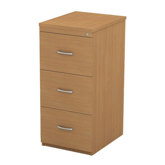 SIRIUS, LOCKABLE FILING CABINETS, 3 Drawer 1055mm height, Stone Oak