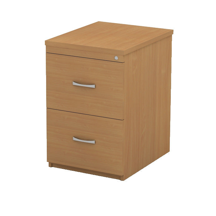 SIRIUS, LOCKABLE FILING CABINETS, 2 Drawer 725mm height, Stone Oak