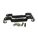 Castor safety brackets for modern style upright pianos