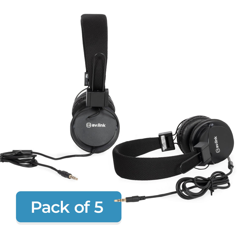 Pack of 5 AV Link CH850 education headphones
