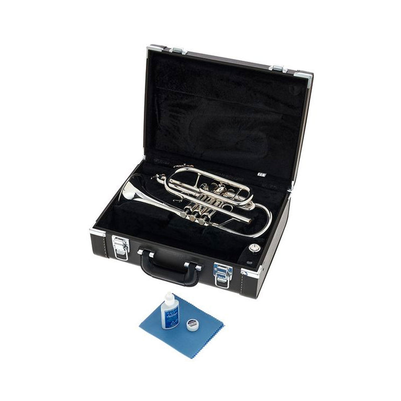 Yamaha YCR6330II professional model Bb cornet - Silver plated
