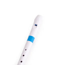 Nuvo Descant Recorder - White With Blue Trim