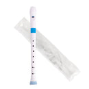 Nuvo Descant Recorder - White With Blue Trim