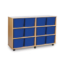 Monarch 12 triple tray storage unit (4 x 3) - Blue