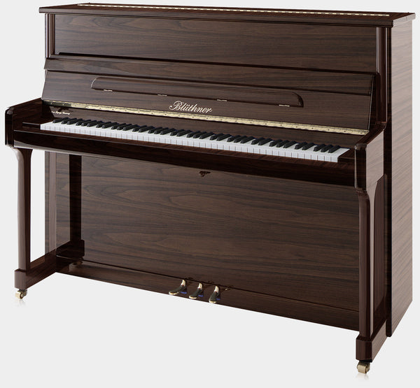 Bl√ºthner Model C upright piano - Polished Walnut